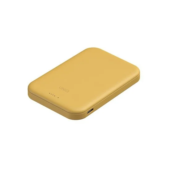 Uniq Lyden Lexa 5000Mah Magnetic Fast Wireless Usb-C Pd Power Bank - CANARY YELLOW